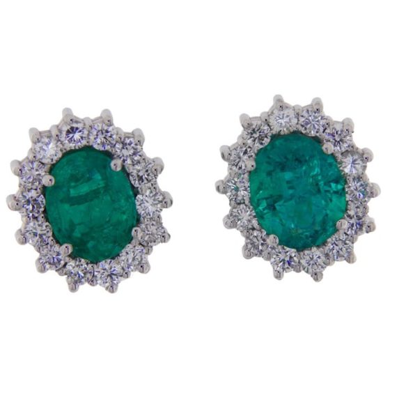 G3598-earrings-white-gold-emerald-diamonds-brilliant