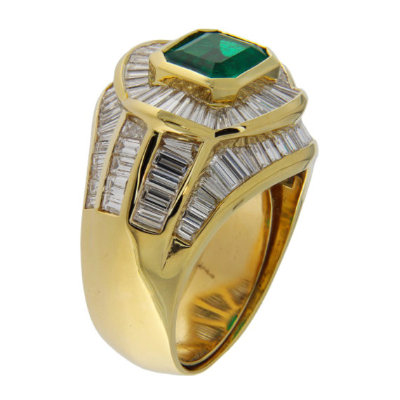 G3698a-anello-vintage-oro-smeraldo-diamanti-baguette